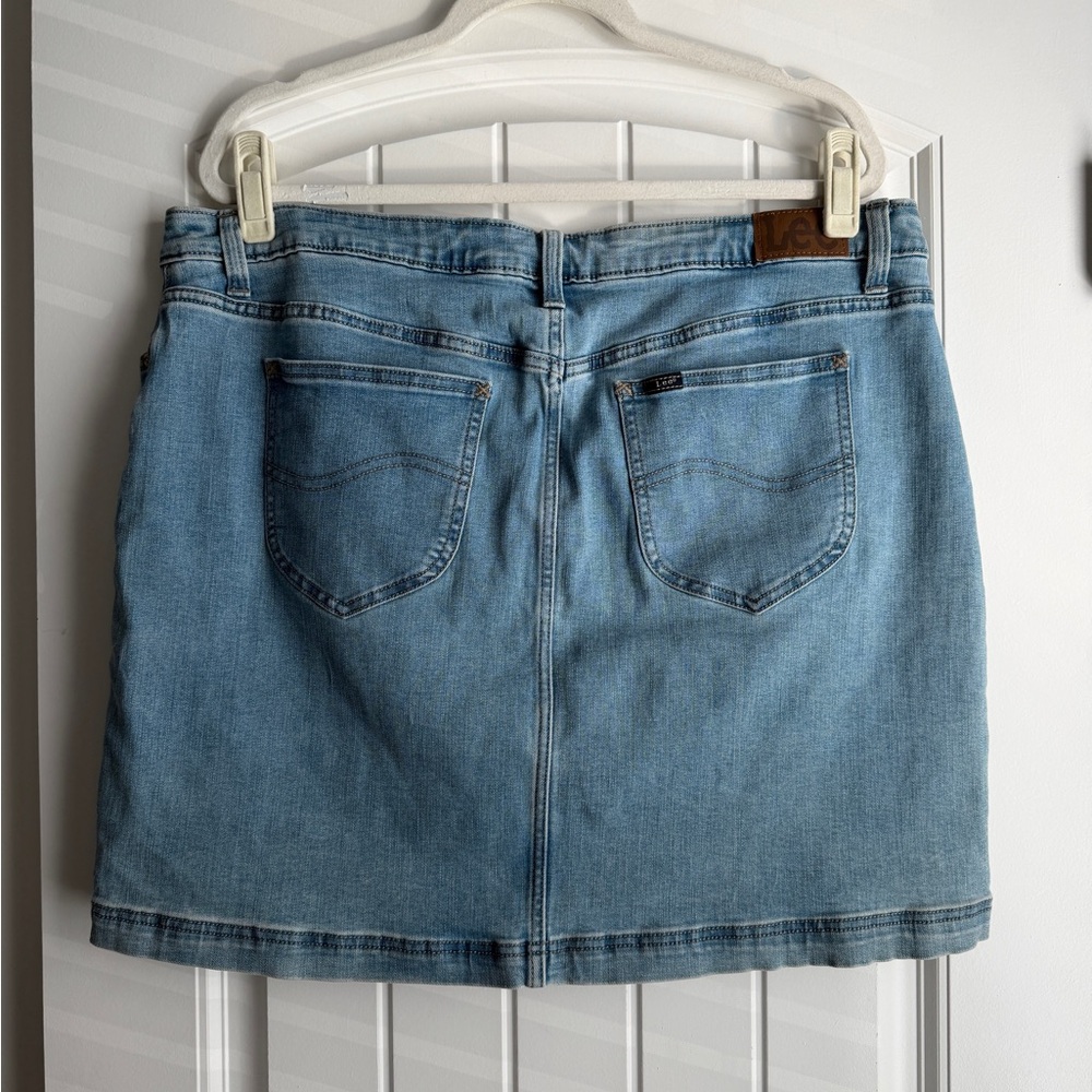 Lee Light Blue Denim Skort - Picture 3 of 5